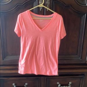 Mossimo Supply Co. Pink V neck tee